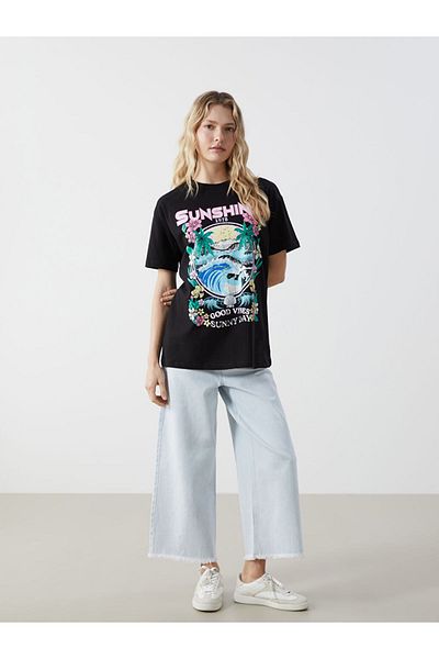 LC Waikiki Crew Neck Printed Women's T-Shirt