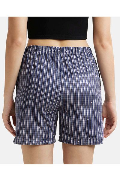 JOCKEY Relax-Women Woven Shorts RX15-01 Blue