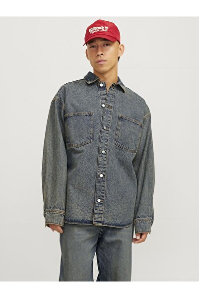 Jack & Jones Jeanshemd Wide Fit Jeanshemd