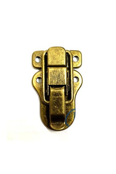 Ayder Timya Chest, Box Clip, Front Lock - 48x30mm, Antique, 1 Piece