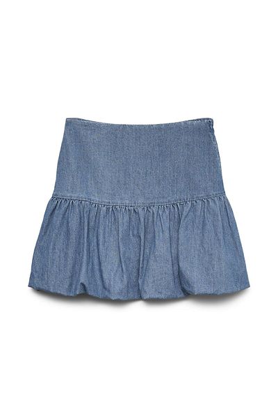Vero Moda Jeansrock VMADINE Hohe Taille Kurzer Rock
