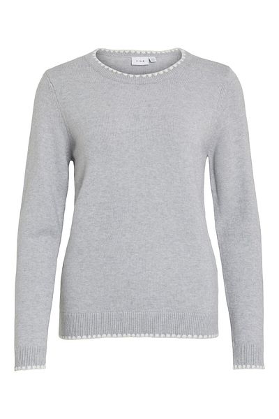 VILA Strickpullover Rundhals