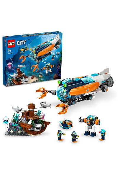 LEGO City Deep Sea Exploration Submarine 60379 Toy Construction Set (842 Pieces)