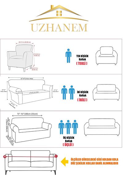 uzhanem 3.3.1.1 Model Jacquard Seat Cover and Sofa Cover
