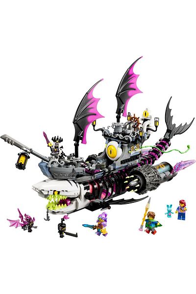 LEGO Dreamzzz ™   Nightmare Shark Ship - Toy Construction Set for Ages 10 and up (1389 Pieces)
