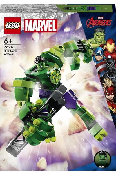 LEGO ® Marvel Hulk Robot Zırhı 76241 -6 Yaş ve Üzeri için Koleksiyonluk Oyuncak Yapım Seti(138 Parça)