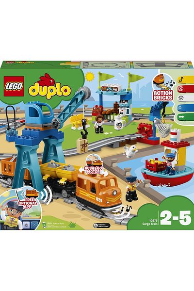 LEGO ®   Duplo ®   Cargo Train 10875 - Toy Construction Set for Kids (105 Pieces)
