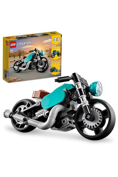 LEGO ® Creator Classic Motorcycle 31135 - Toy Building Set for Children Ages 8 and Up (128 Pieces)
