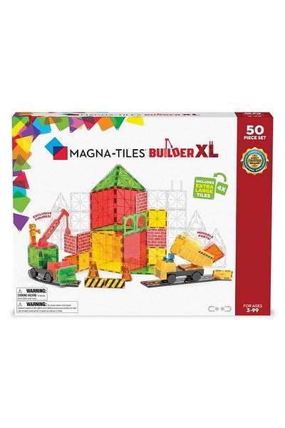 Magna Tiles Magna-Tiles Builder XL - 50 Piece Construction Set