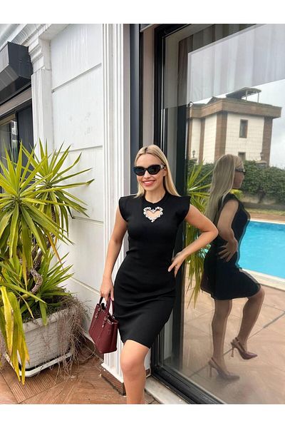 For Angels Rochie cu accesorii inimii în față