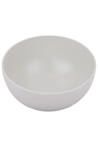 ALSAIF Painted Iron Pot 9 X 16 X 16 Cm Round Light Grey