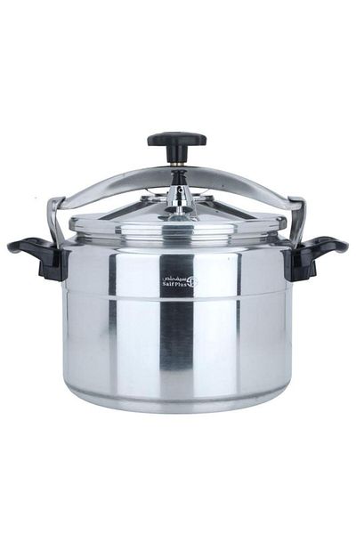 ALSAIF Aluminum Pressure Cooker 15 Litres 28 Cm Silver