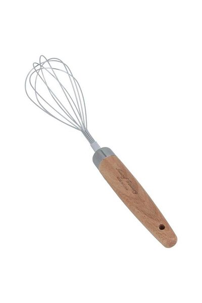 ALSAIF Steel Egg Whisk Wooden Handle Silver