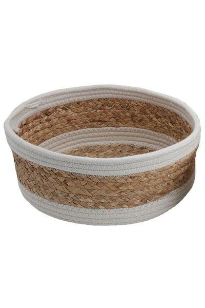 ALSAIF Cotton Baskets Set 3 Pieces Beige White