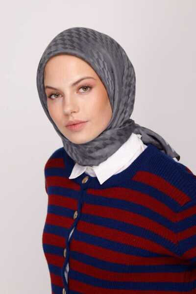 VALORSCARF وشاح VALOR وشاح جاكار حريري بنمط QOZA