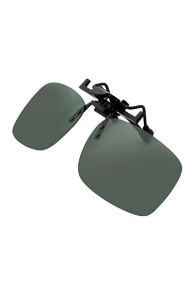 Safari UV400 Korumalı, Polarize Siyah Güneş Camlı Gözlük Klipsi – Gözlük Üstüne Takılabilir SK1745