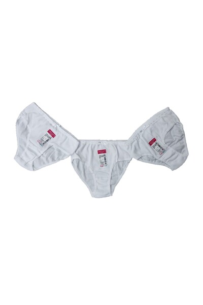 Pardon Girl's Rib Panties/Slip 12 Pieces