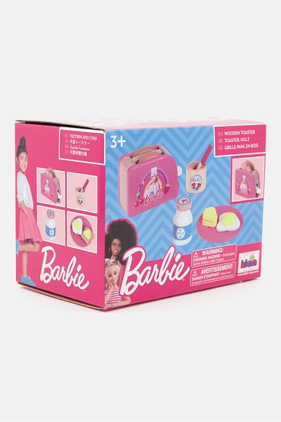 Barbie Wooden Toaster Toy, Pink Combo