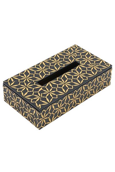 ALSAIF Plastic Tissue Box Rectangle Black