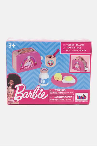 Barbie Wooden Toaster Toy, Pink Combo