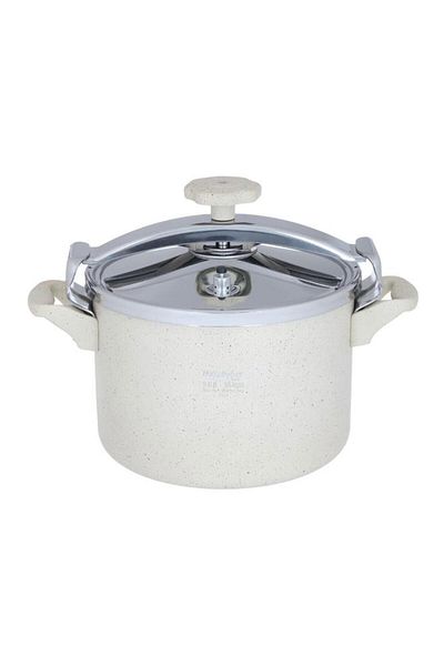 ALSAIF Hashfire Granite Pressure Cooker 9 Liter Cream