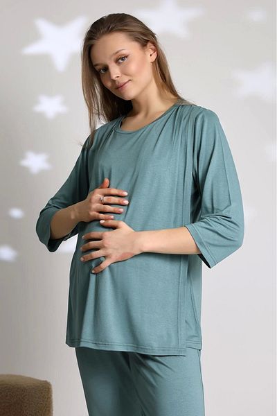 LadyMina Pijama Soft Textured Maternity Lausa Pajama Suit