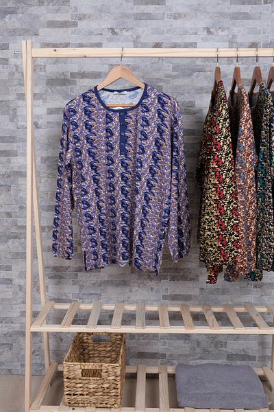 MUSTÜN Patterned Combed-Blouse