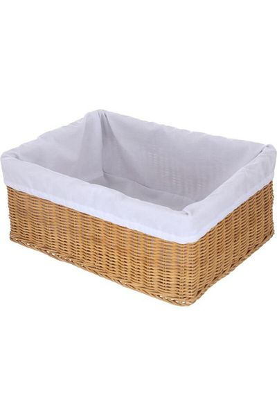 ALSAIF Wicker Basket 40X30X16 Cm Medium Rectangular Brown