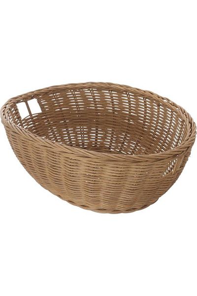 ALSAIF Wicker Basket 40X30X15.6 Cm Handle Brown