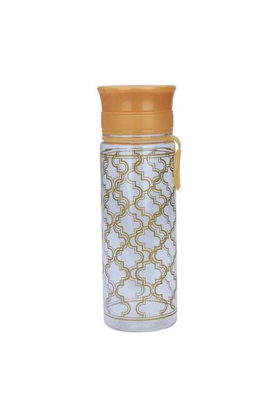 ALSAIF Plastic Bottle 400 Ml Gold Embossed Clear