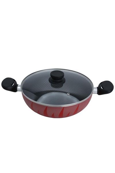 ALSAIF Aluminum Pressure Cooker 8 Liters Non Stick Coating Silver