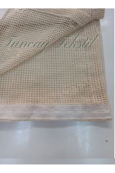 TUNCAY TEKSTİL Macrame Tulle Curtain Authentic Handcrafted Lace Natural Cotton Knitted Woven Buldan Basement Area
