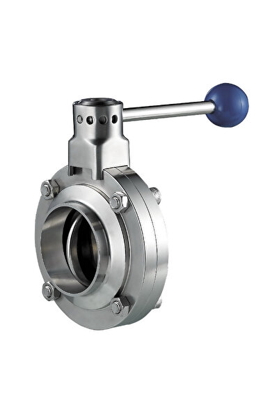 abcpaslanmaz Paslanmaz Kelebek Vana 85mm DN80 Gıda Normu 304 Kalite