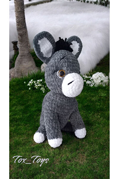 Toystox Amigurumi oturabilen sevimli eşşek
