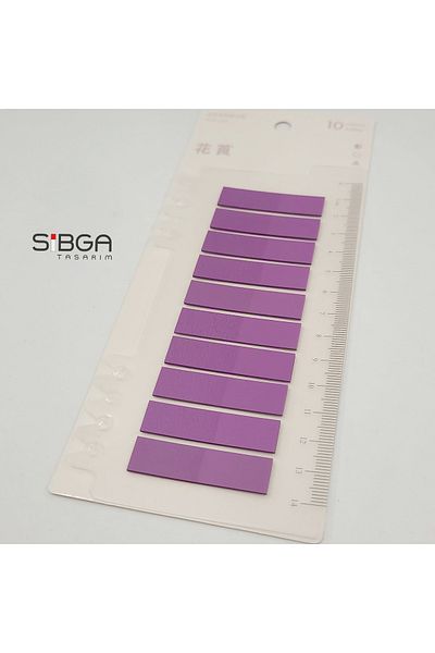 sibga tasarım Purple Color Transparent 200 Sheets Post-It Sticker Book Mark Bookmark Note Paper