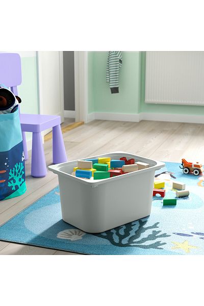 erorex Storage box, grey, 42x30x23 cm
