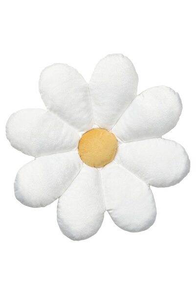 AZOZ MERCHLY Cushion, flower-shaped/white, 47x8 cm