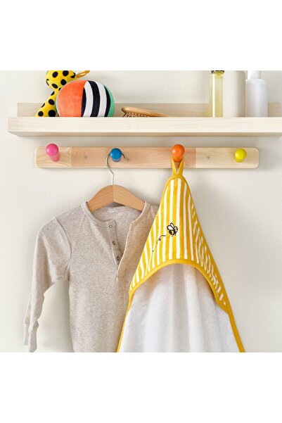 erorex Baby towel with hood, yellow, 80x80 cm