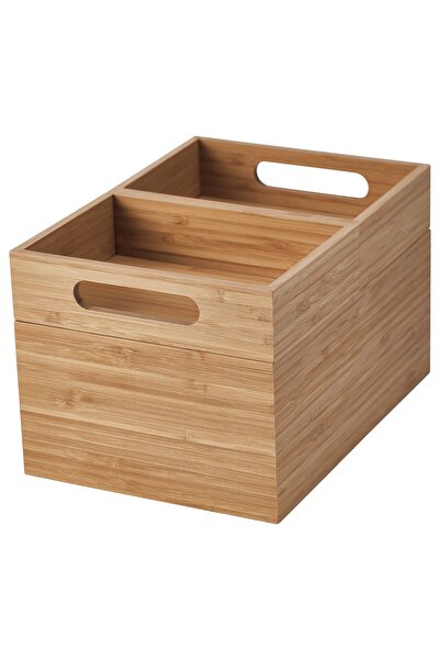 erorex Box, set of 3, bamboo, 23x17x14 cm
