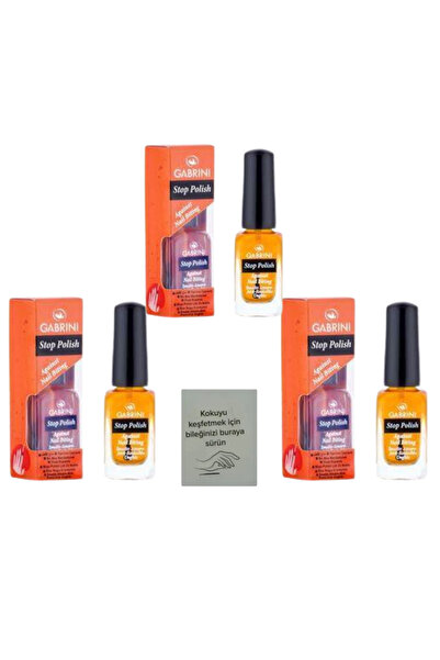 Gabrini Multivitaminli Acı Cila Oje 3 adet + koku kartı hediye