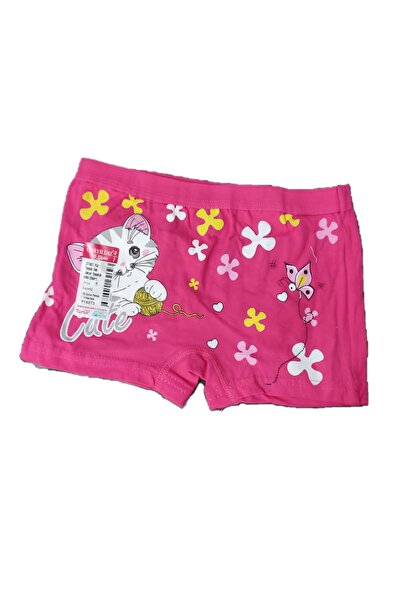 Pardon Kız Çocuk Jakarlı Baskılı Short 6 Adet