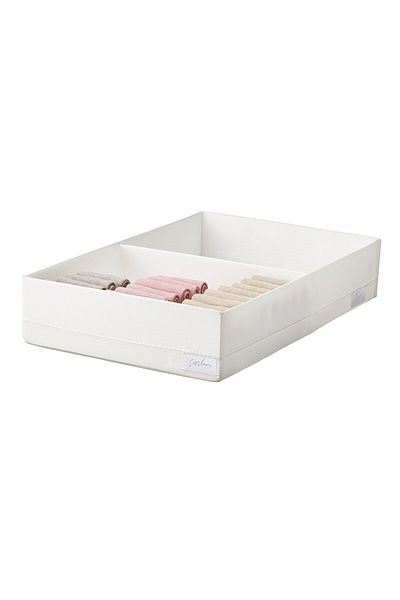erorex Box with compartments, white, 34x51x10 cm