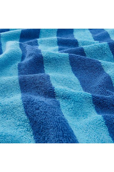 erorex Bath sheet, bright blue/light blue striped, 100x150 cm