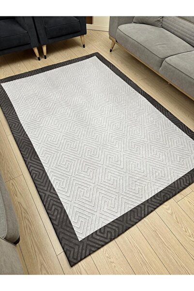 GÖRKEM PAZARLAMA Lastikli Mikro Polar Halı Örtüsü - Yıkanabilir - Dijital Bas...