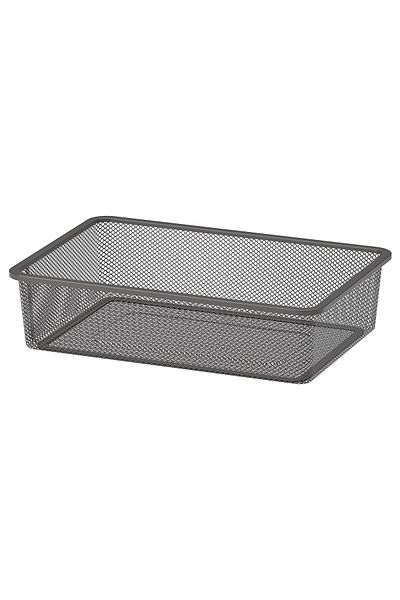 erorex Mesh storage box, dark grey, 42x30x10 cm