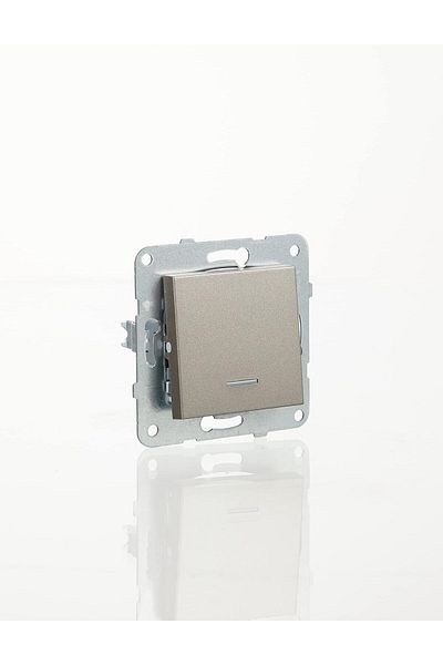 KDROĞLU Store Novella Anthracite Light Light Mechanism+Button Cover Quick Connection Child Protection Designshop