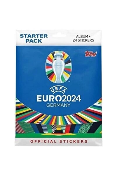 Topps مجموعة ملصقات Euro 2024 - حزمة الرأس