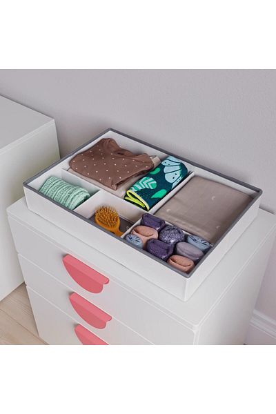 erorex Organiser, white/grey, 50x35x9 cm