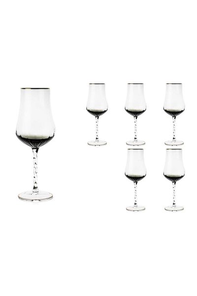 Mikasa Moor Gold Gray 6-Piece White Wine Glass