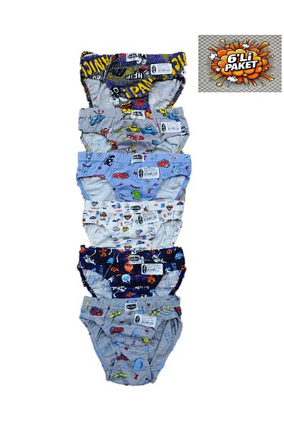 Pardon Boy's Lycra Panties/Slips 6 Pieces